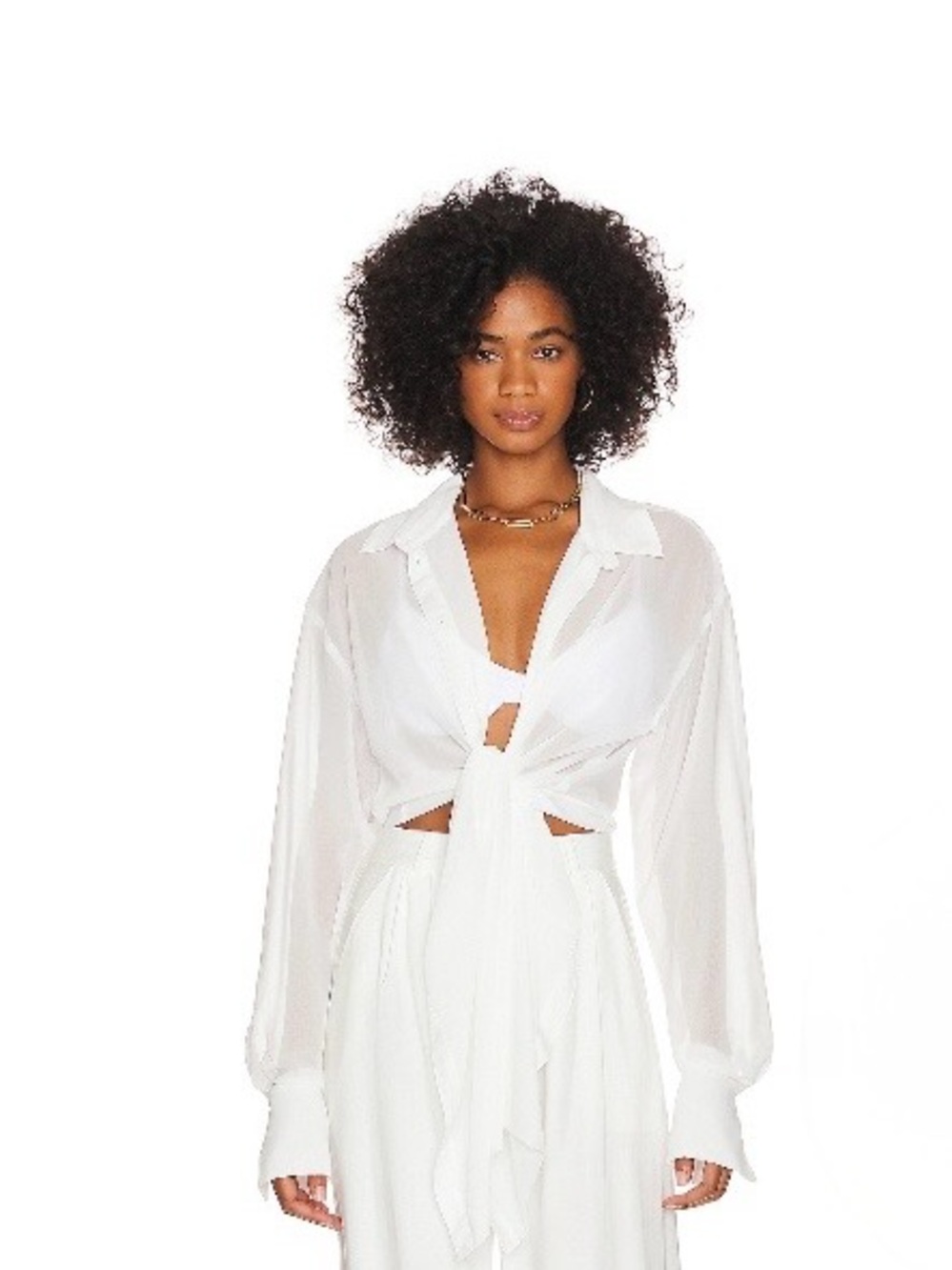 BANANHOT  Soho Shirt in White SZ XS/S